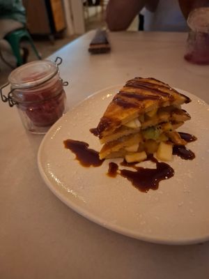 Crepe vegano at La Época de Maricastaña in Aguadulce
