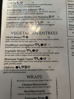 Be sure to read the description and let the sever know to make it vegan.   at Zooroona Restaurant and Lounge in Kalamazoo