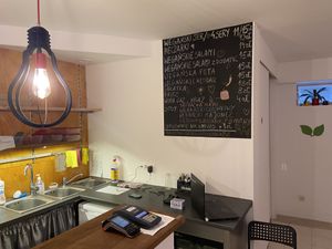 Inside the restaurant at Granvegano in Poznan