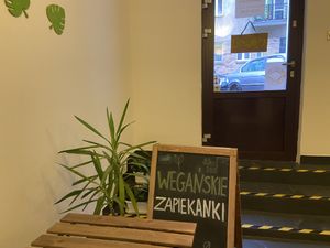 Inside the restaurant at Granvegano in Poznan