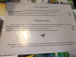 Seasonal Menu at Granvegano in Poznan
