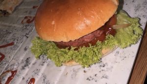 Classic Burger.  at Vegan Temple Bar in Amsterdam