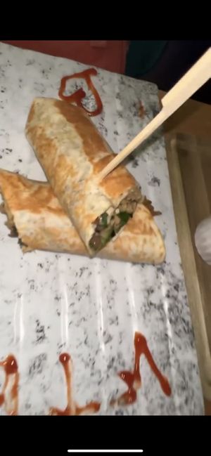 Shoarma Wrap.  at Vegan Temple Bar in Amsterdam