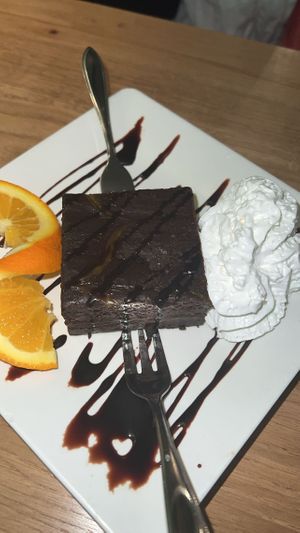 Chocolate Brownie.  at Vegan Temple Bar in Amsterdam