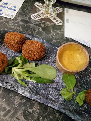 Bitterball after i ate like 2 because i forgot to take a photo😅 at Vegan Temple Bar in Amsterdam