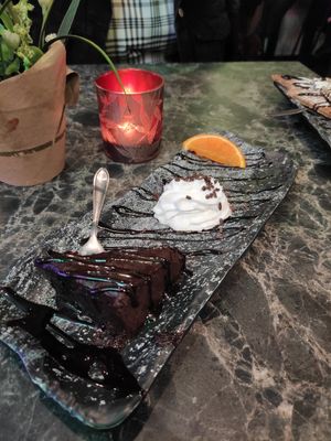 CHOCOLATE BROWNIE at Vegan Temple Bar in Amsterdam