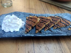 Vegan stroopwafel at Vegan Temple Bar in Amsterdam