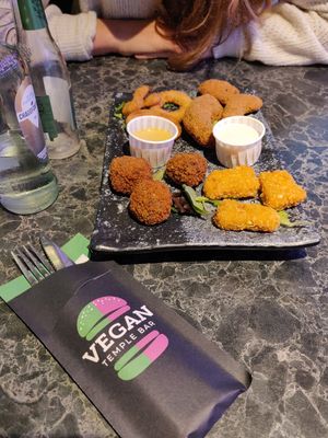 Party platter at Vegan Temple Bar in Amsterdam