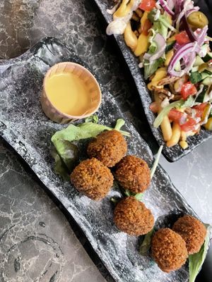 Bitterballs   at Vegan Temple Bar in Amsterdam