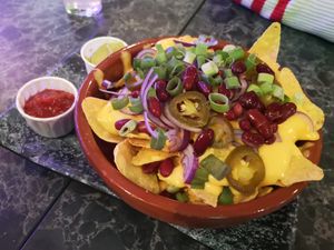 Nachos at Vegan Temple Bar in Amsterdam