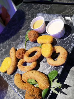 Tapas mix at Vegan Temple Bar in Amsterdam