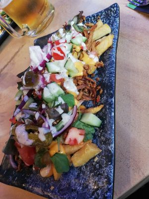 Kapsalon at Vegan Temple Bar in Amsterdam