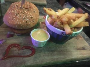 Love Burger  at Vegan Temple Bar in Amsterdam