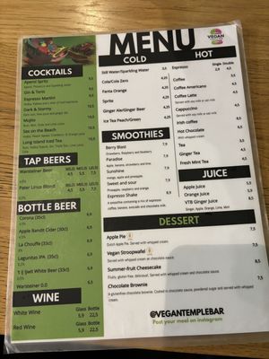   at Vegan Temple Bar in Amsterdam