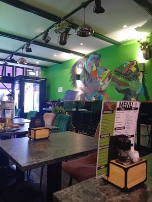 Inside at Vegan Temple Bar in Amsterdam