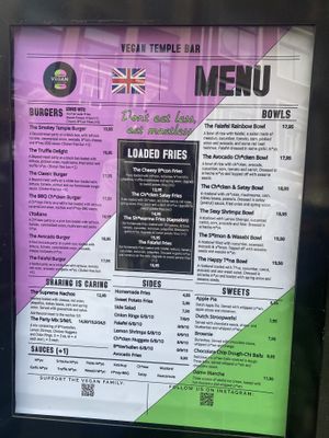   at Vegan Temple Bar in Amsterdam