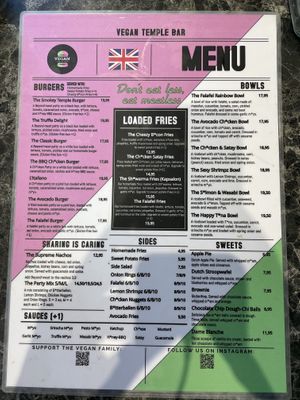   at Vegan Temple Bar in Amsterdam