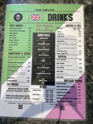   at Vegan Temple Bar in Amsterdam