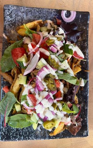 Kapsalon  at Vegan Temple Bar in Amsterdam