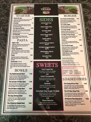   at Vegan Temple Bar in Amsterdam