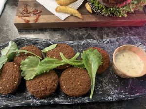 Falafels 🧆 🌱  at Vegan Temple Bar in Amsterdam