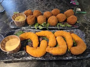 Lemon Shrimp ! at Vegan Temple Bar in Amsterdam