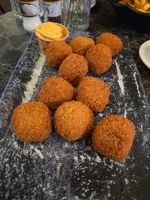 Bitterballen at Vegan Temple Bar in Amsterdam