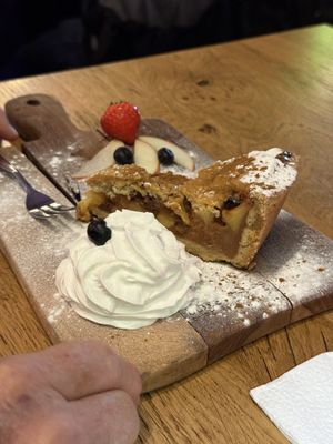Dutch apple pie  at Vegan Temple Bar in Amsterdam