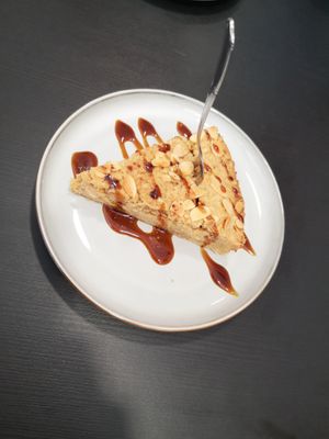 Dessert at MAU Kattencafé in Genk