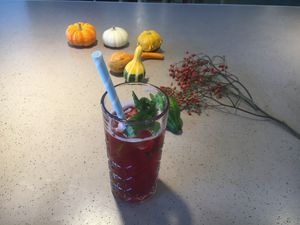 Red berry ice tea at Kaspar Schmauser in Nuremberg