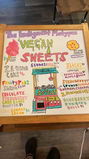 Flea Off Menu for May at The Indignant Platypus in Louisville