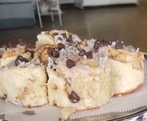 Girl Scout cinnarolls  at The Indignant Platypus in Louisville