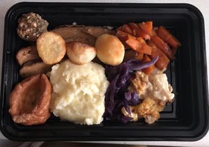 Vegan roast delivered at Delphine's Kitchen in Sheffield