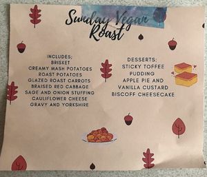 Menu at Delphine's Kitchen in Sheffield