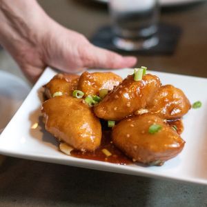 Plant-Based Crispy Eggplant at Uptown China Restaurant in Seattle