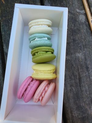 Macaroons at Whisk Matcha Cafe in Vancouver