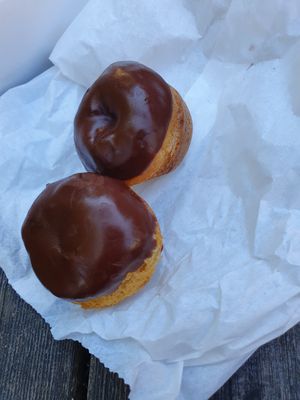 Profiteroles at Whisk Matcha Cafe in Vancouver