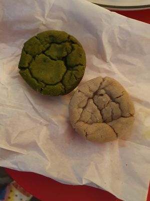 Mochi muffins at Whisk Matcha Cafe in Vancouver