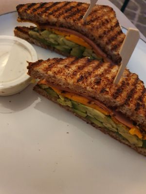 Sando at Whisk Matcha Cafe in Vancouver