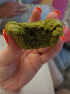 Matcha mochi at Whisk Matcha Cafe in Vancouver