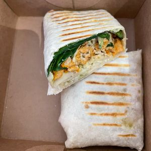 buffalo soya wrap   at Whisk Matcha Cafe in Vancouver