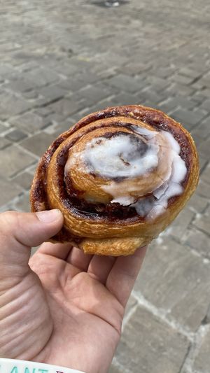Cinnamon roll   at Kultur Bakery in Ghent