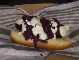 Schnitzel wurst at The Vanguard in Milwaukee