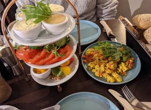 Veganes Frühstück für zwei at Kaffeehaus in Luebeck