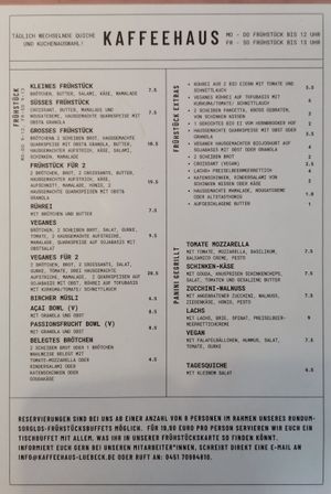  at Kaffeehaus in Luebeck