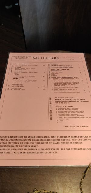  at Kaffeehaus in Luebeck