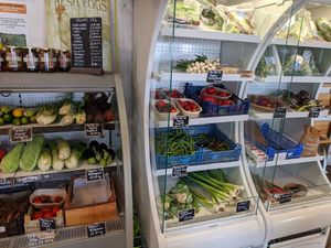 Farm shop fresh veg at The Fold in Worcester