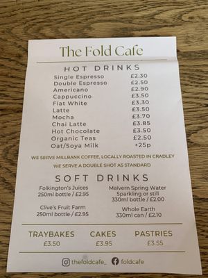 New menu April 24  at The Fold in Worcester