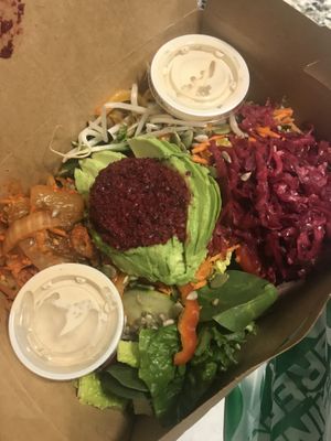 Dragon bowl is my favorite ❤️ at Laughing Seed Cafe in Asheville