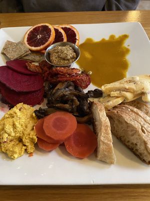 Cheese and ‘fauxcuterie’ ...  at Laughing Seed Cafe in Asheville